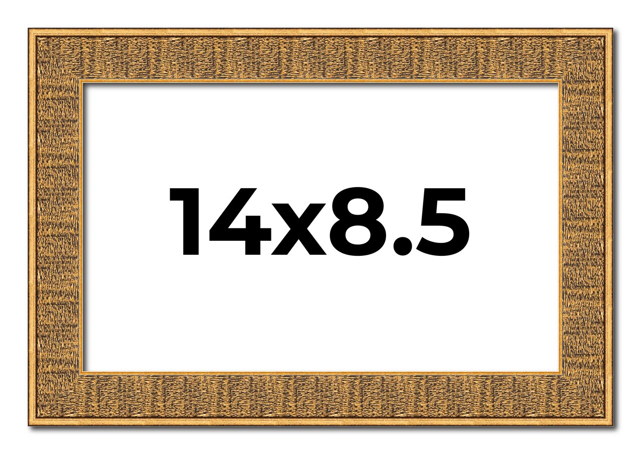 Photo Size Sculpted Black Picture Frame - UV Acrylic, Foam Board Backing, Hanging Hardware